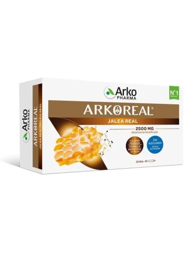 Arkoreal Jalea Real 2500mg Sin Azúcar 20 Ampollas Arkopharma