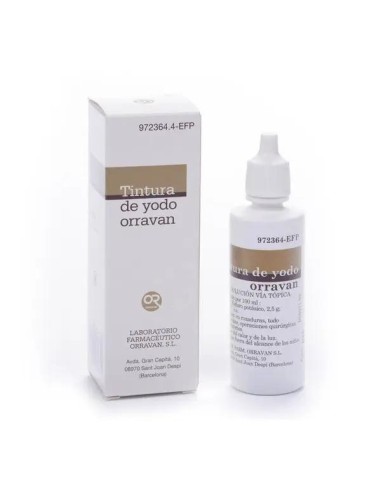 Tintura de Yodo Orravan Solución Tópica 40 ml