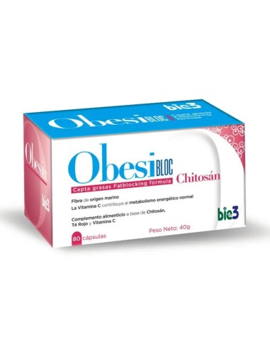 Bie3 ObesiBLOC Chitosan 500 mg 80 cápsulas