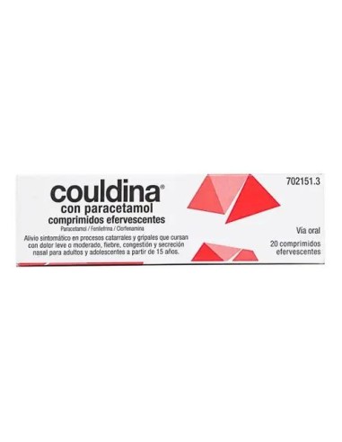 Couldina con Paracetamol 20 comprimidos Efervescentes