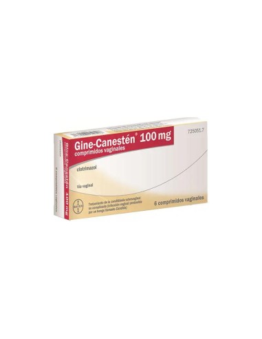 Gine-Canestén 100 mg, 6 Comprimidos Vaginales