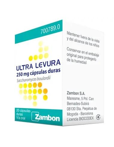 Ultra Levura 250 mg, 20 Cápsulas