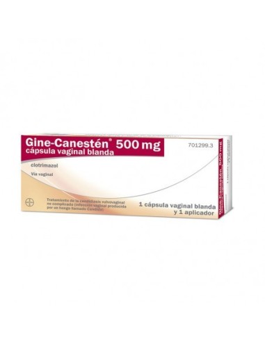 Gine-Canestén 500 mg, 1 Cápsula Vaginal