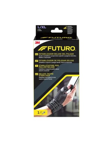 3M Futuro Muñequera Pulgar Deluxe Negra Talla L/XL