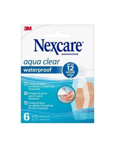 3M Nexcare Aqua 360º Aposito Adhesivo Surtido 6 unidades