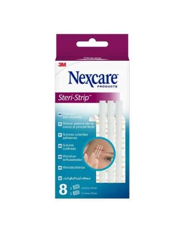 3M Nexcare Steri-Strip Suturas Cutáneas Adhesivas, 8 unidades