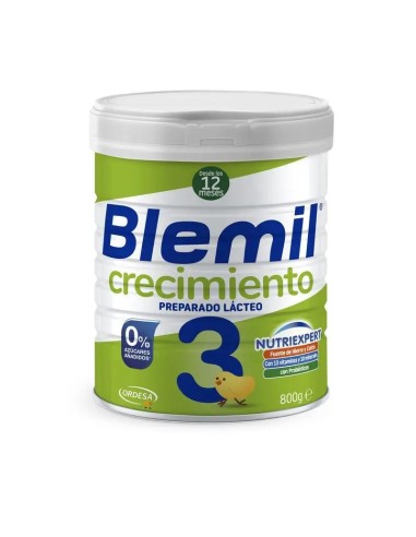 Blemil Plus 3 Crecimiento 0% Azúcar Añadido, 800 gr