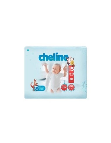 Chelino Aventuras Pañal Talla 5 (13-18 Kilos) Bolsa 30 Unidades