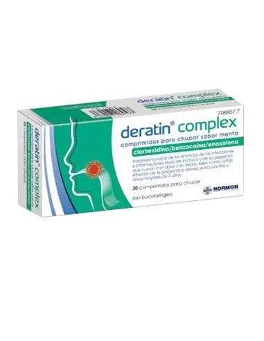 Deratin Complex Menta 30 comprimidos Para Chupar