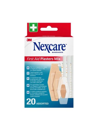 Nexcare Kit Primeros Auxilios Suturas Y Tiras Adhesivas Surtido, 20 unidades