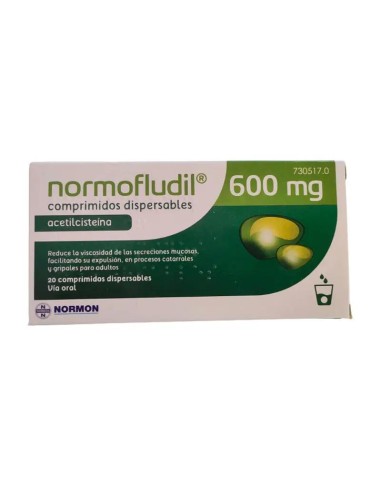 Normofludil 600 mg, 20 comprimidos Dispersables