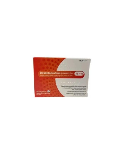 Pensavital Efg Dexketoprofeno 25 Mg, 10 comprimidos recubiertos