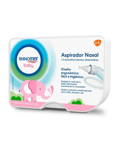 Rhinomer Baby Aspirador Nasal para Bebé + 2 Recambios Blandos