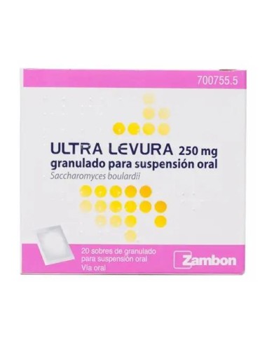 Ultra levura 250 mg 20 Sobres