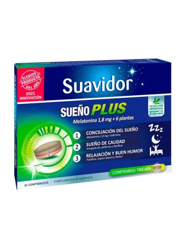 URGO Suavidor Sueño Plus Tricapa, 30 comprimidos