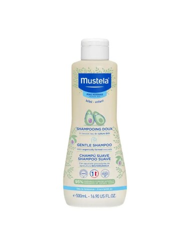 Mustela Champú Suave con Aguacate Bio, 500 ml