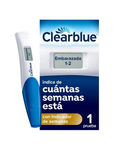 Clearblue Digital Prueba de Embarazo con Indicador de Semanas, 1 Test Digital