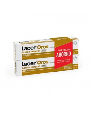 Lacer Duplo Pasta Dentífrica Oros, 2x125 ml