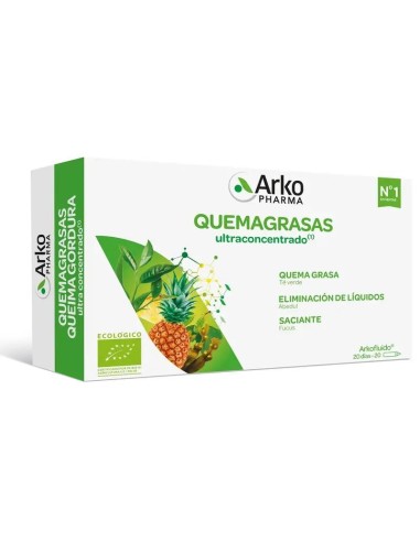 Arkofluido Quemagrasa Ultraconcentrado 20 Ampollas - Arkopharma