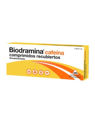 Biodramina Cafeína 12 comprimidos Recubiertos