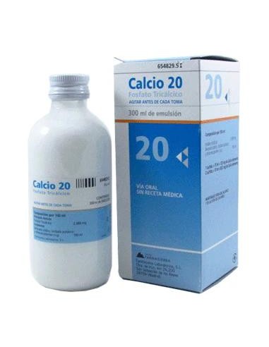 Calcio 20 Emulsión Oral 300 ml