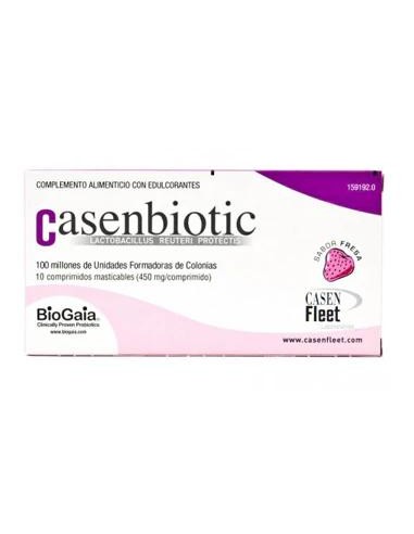 Casenbiotic Sabor Fresa 10 comprimidos