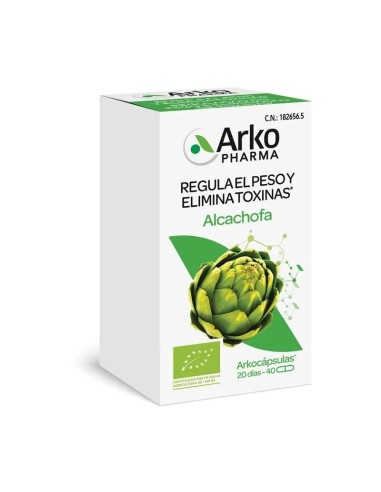 Arkocápsulas Alcachofa Bio 40 Cápsulas Arkopharma