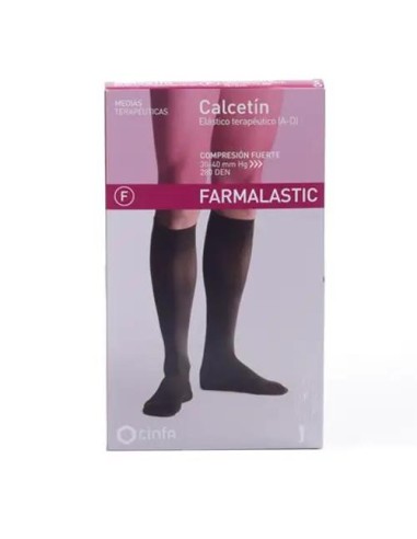 Calcetin Elástico Terapeutico Farmalastic Compresión Fuerte Talla Pequeña