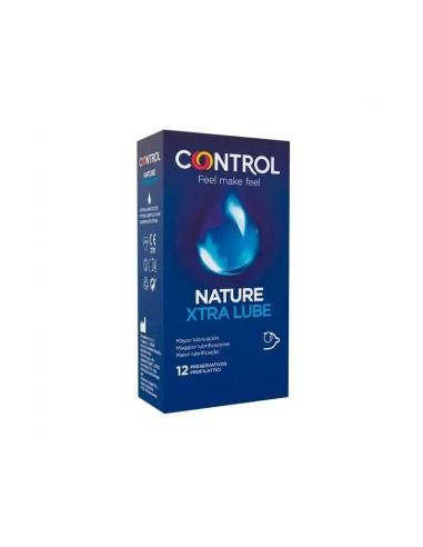 Control Preservativos Nature Xtra Lube 12 unidades
