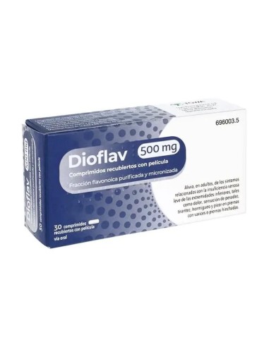 Dioflav 500 mg, 30 Comprimidos
