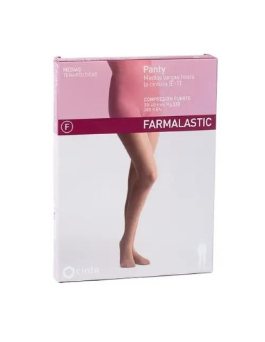 Farmalastic Panty Compresión Fuerte Beige, Talla Reina