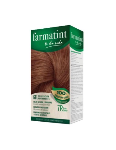 Farmatint 7R Rubio Cobrizo Gel Coloración Permanente