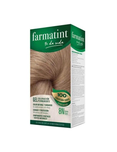 Farmatint 8N Rubio Claro Gel Coloración Permanente