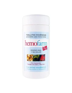 Hemofarm Plus, Bote 60 Toallitas Hemorroides