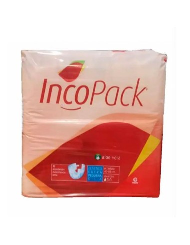 Incopack Absorbente Elástico Talla Extra Pequeña Día, 80 unidades