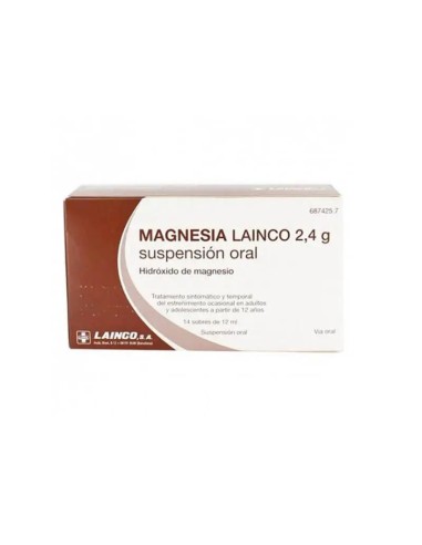 Magnesia Lainco 2.4 gr, 14 Sobres