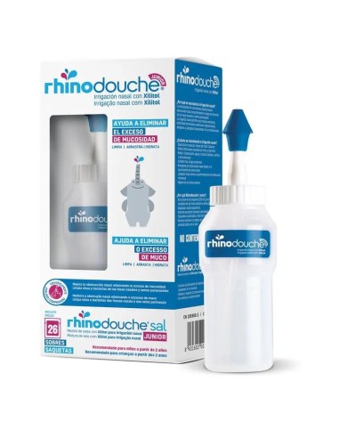 Rhinodouche Pack Rhinodouche Junior Irrigador Nasal 250 Ml + Rhinodouche Sal Junior 26 Sobres