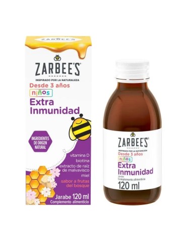 Zarbee's Jarabe inmunitario niños Extra Inmunidad con miel, 120 ml