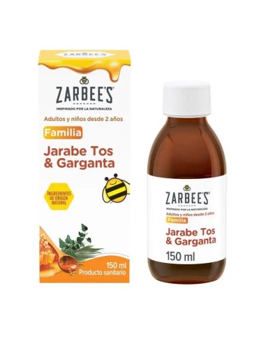 Zarbee's Jarabe Tos y Garganta Jarabe para la Tos con miel, 150 ml