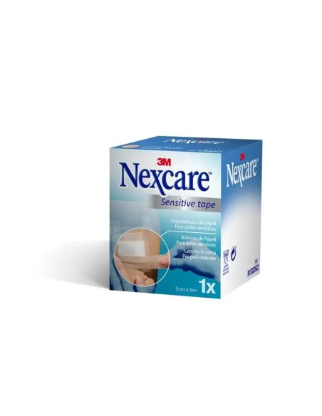 3M Nexcare Esparadrapo de Papel Color Piel, 5m x 5cm