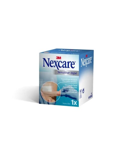 3M Nexcare Esparadrapo de Papel Color Piel, 5m x 5cm