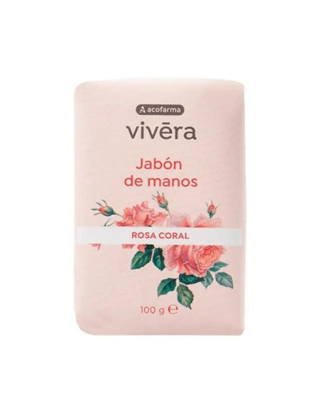 Acofarma Vivera Jabon Pastilla Rosa Coral 100 gr