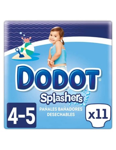 Dodot Splashers Pañal Talla 4, 11 Unidades