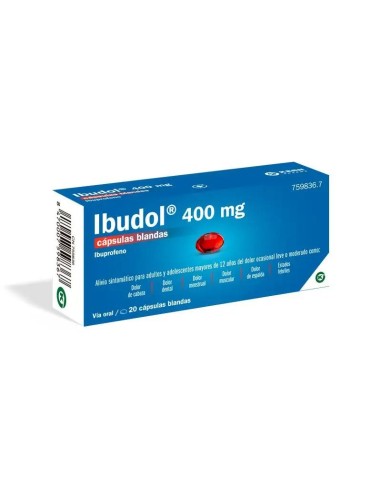 Ibudol 400 mg, 20 Cápsulas Blandas