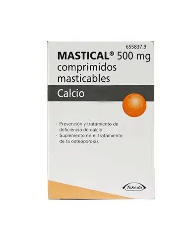 Mastical 500 mg Calcio 90 Comprimidos Masticables