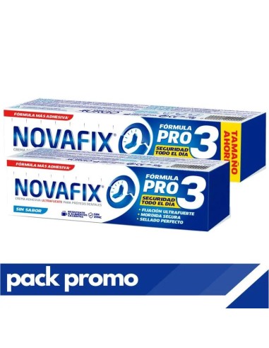 Novafix Pack Pro3 Sin Sabor, 71 gr + 50 gr gratis