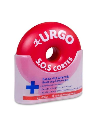 URGO SOS Cortes Banda Autoadhesiva 3m X 2,5cm